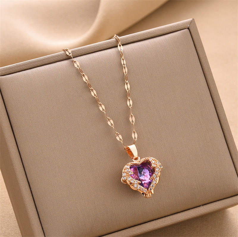 ❤️Heart-Shaped Crystal Love ❤️Pendant