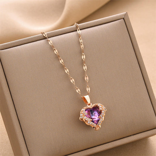 ❤️Heart-Shaped Crystal Love ❤️Pendant